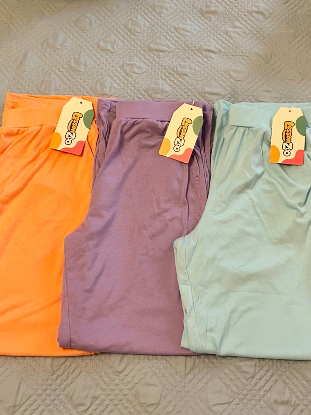 NWT, LESSON ZOO Girls BUNDLE of Three Pajama Pants, Size 13-14 Yr